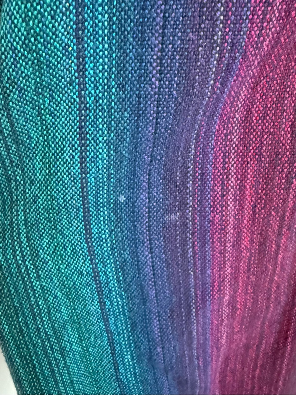 Greentree Weaving Rainbow Woven Tunic Top Large Boho Hippie Artisan Pockets - Picture 6 of 10